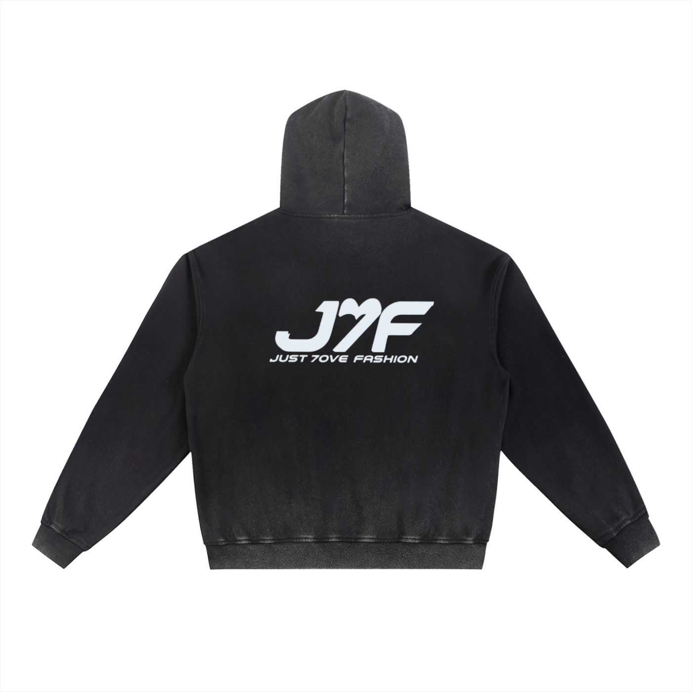 Vintage Washed Gradient Fleece Hoodie