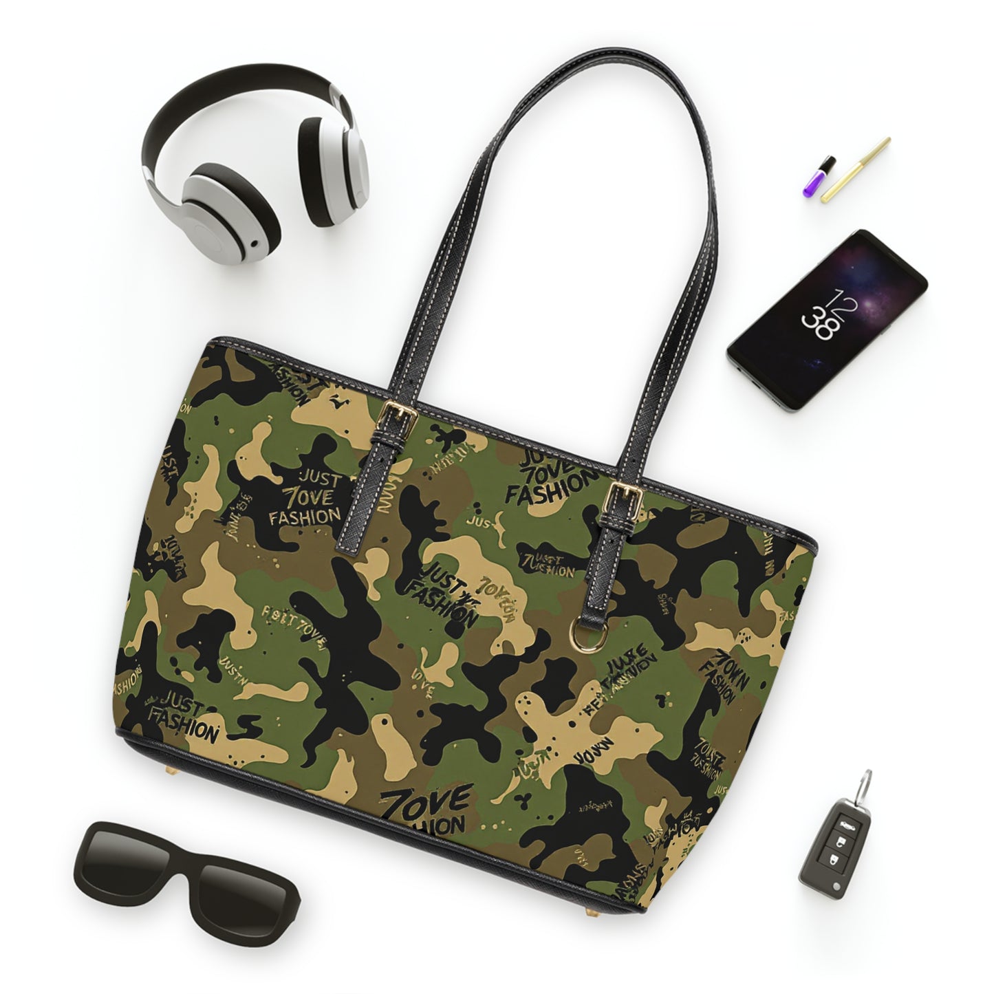 J7F Camo Shoulder Bag