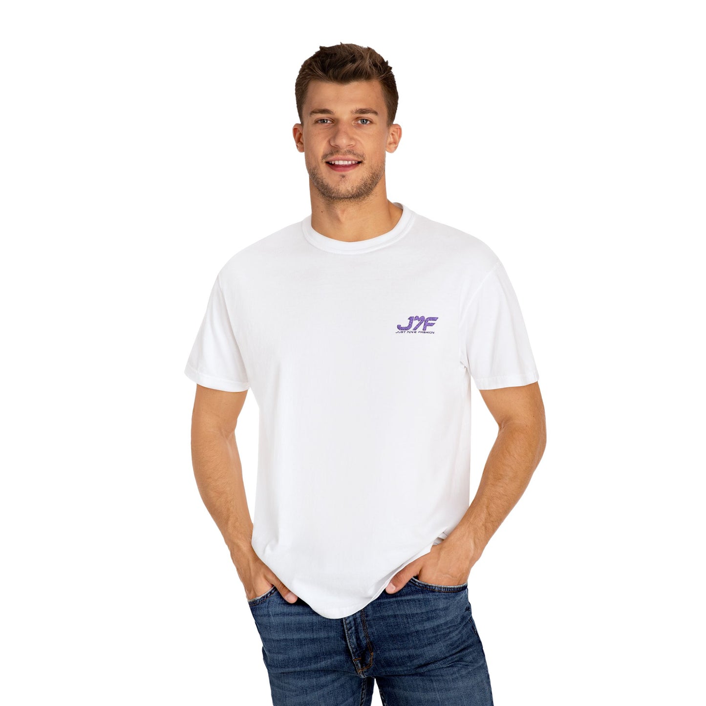 Embroidered stitched logo men’s T-shirt