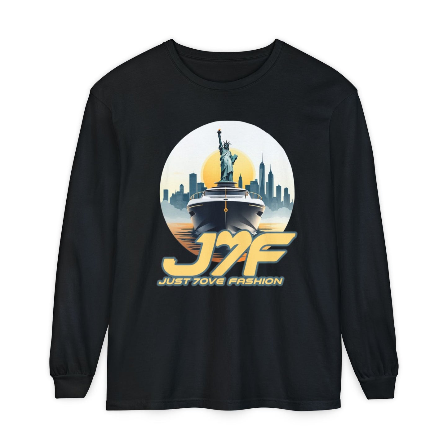 Unisex Garment-dyed Long Sleeve T-Shirt