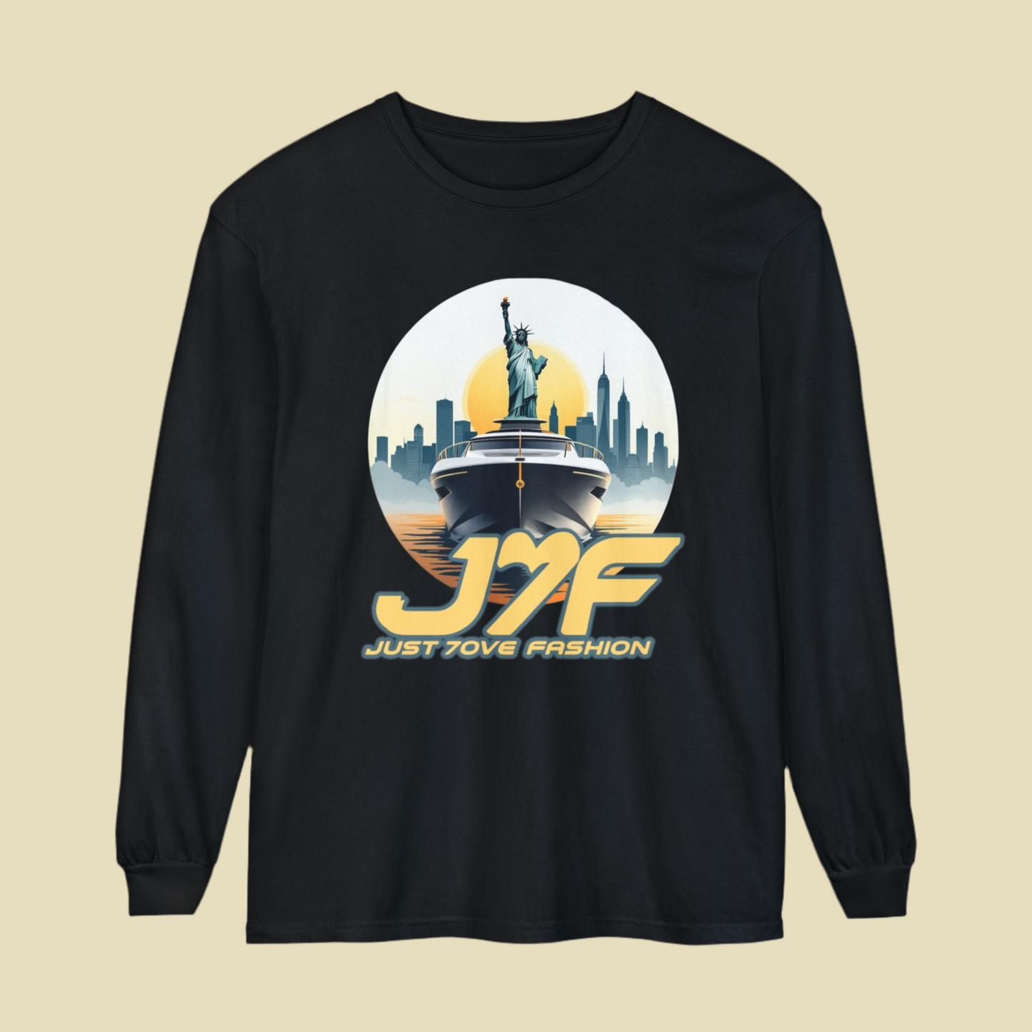 Unisex Garment-dyed Long Sleeve T-Shirt
