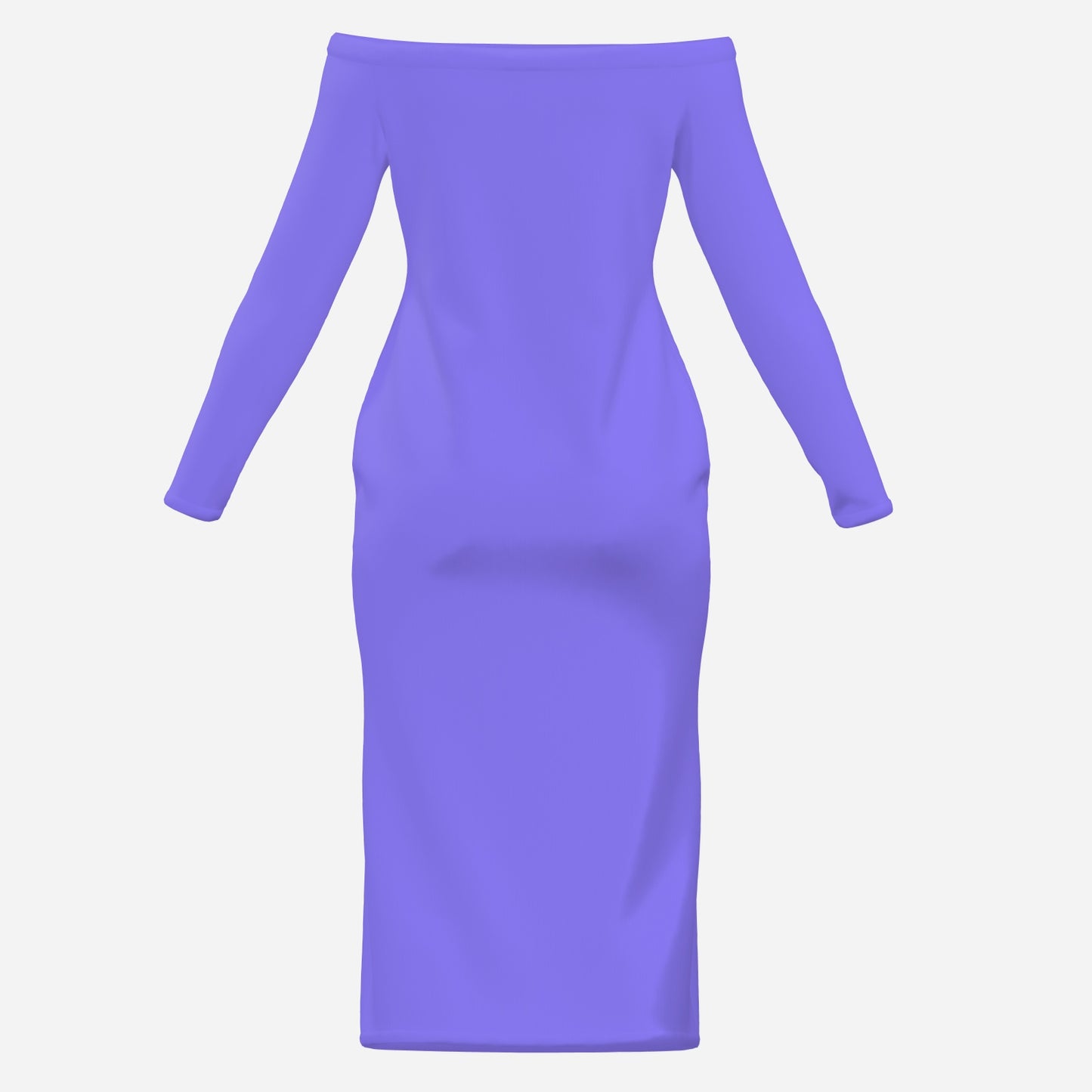 All-Over Print Women's One-Shoulder Skinny Long Sleeve Dress