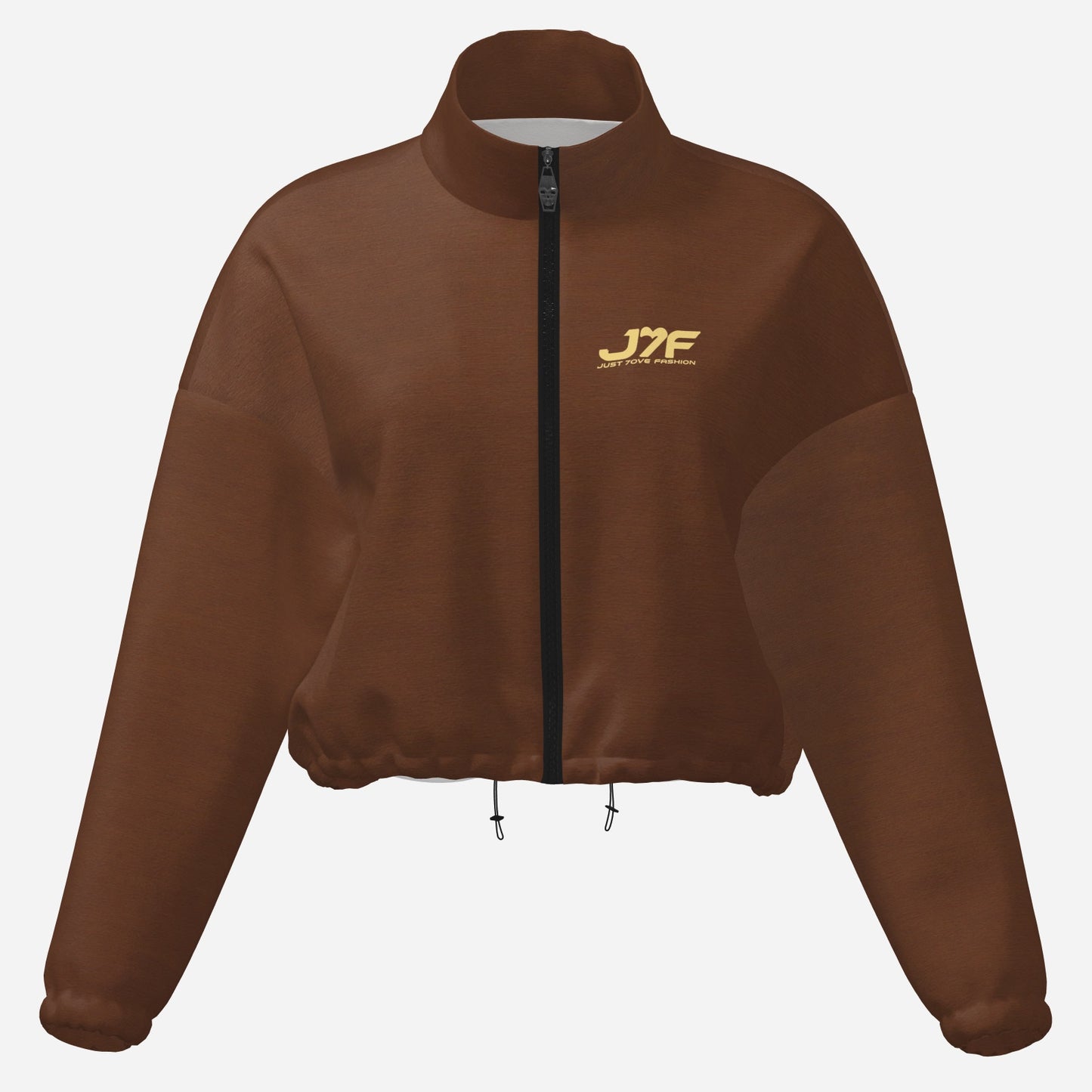 All-Over Print Women's Fleece Sweatshirt Short Jackets