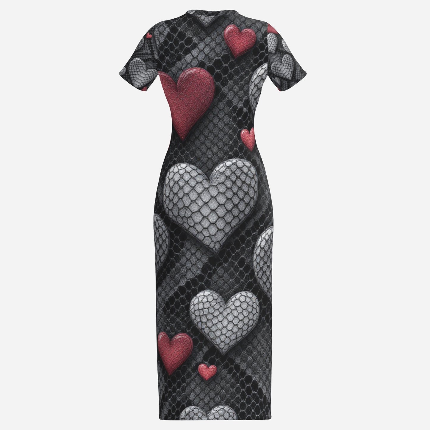 Women's O Neck Slim T-shirt Long Dress