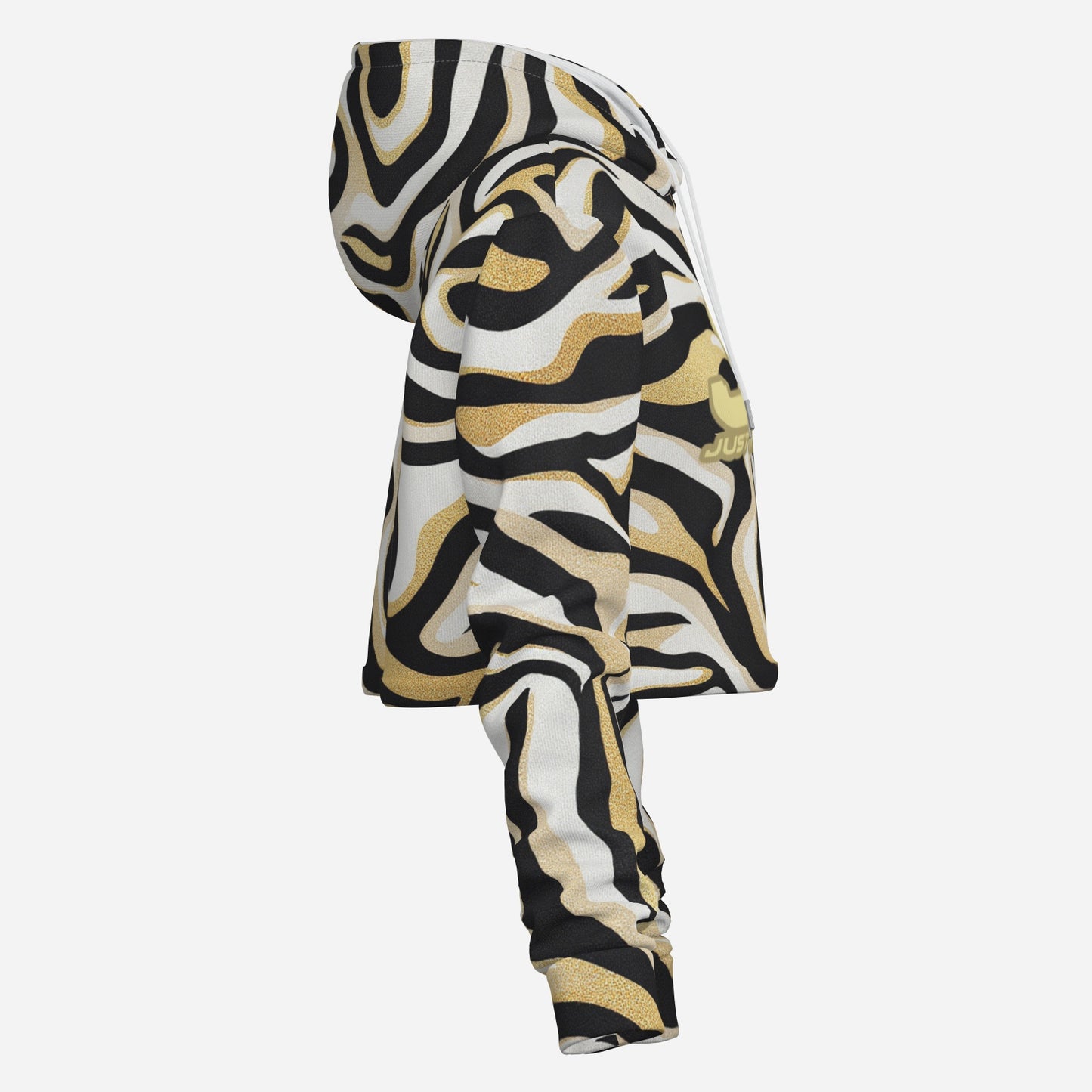 All-Over Print Women's Thicken Crop Top Pullover Hoodie