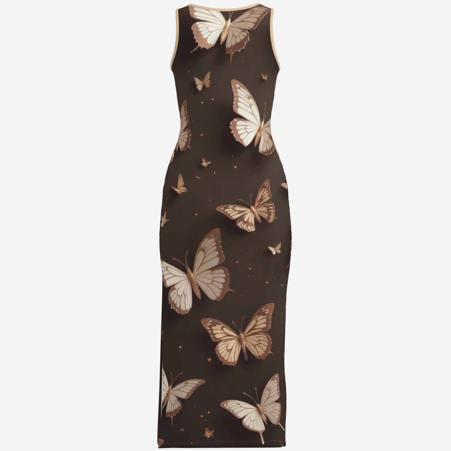 Women's Vest Sleeveless Slide Dress-Milk Silk 180 GSM