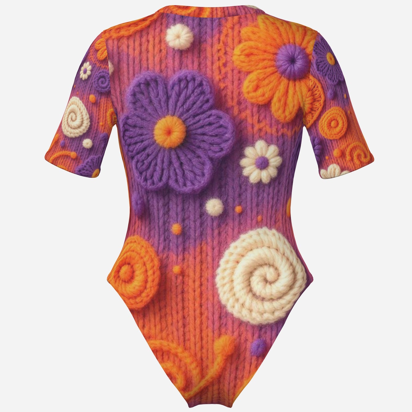 Women's One-Piece Swimsuit-Milk Silk 200 GSM