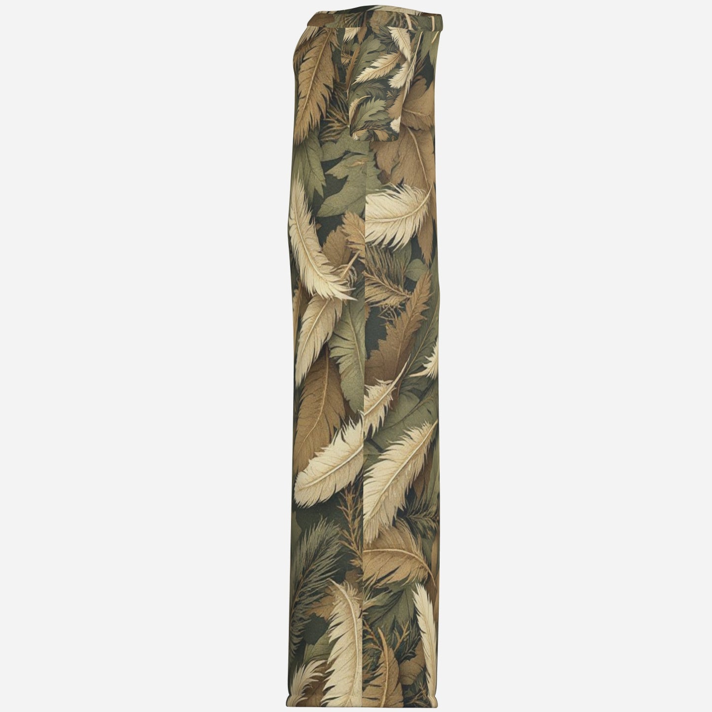 All-Over Print Women's One-Shoulder Long Dress-Milk Silk 180 GSM