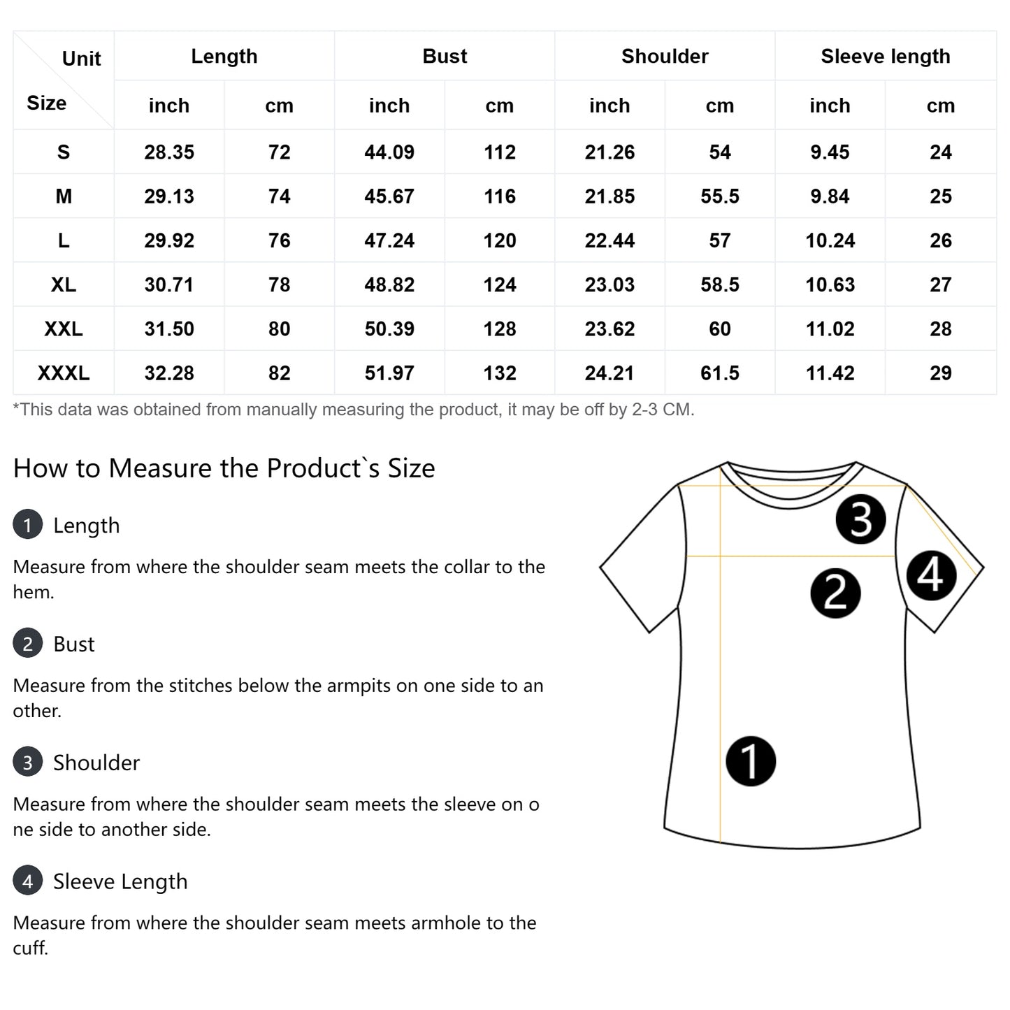 2 Side Simple Print Men's Distressed Cotton Vintage Casual T-Shirt