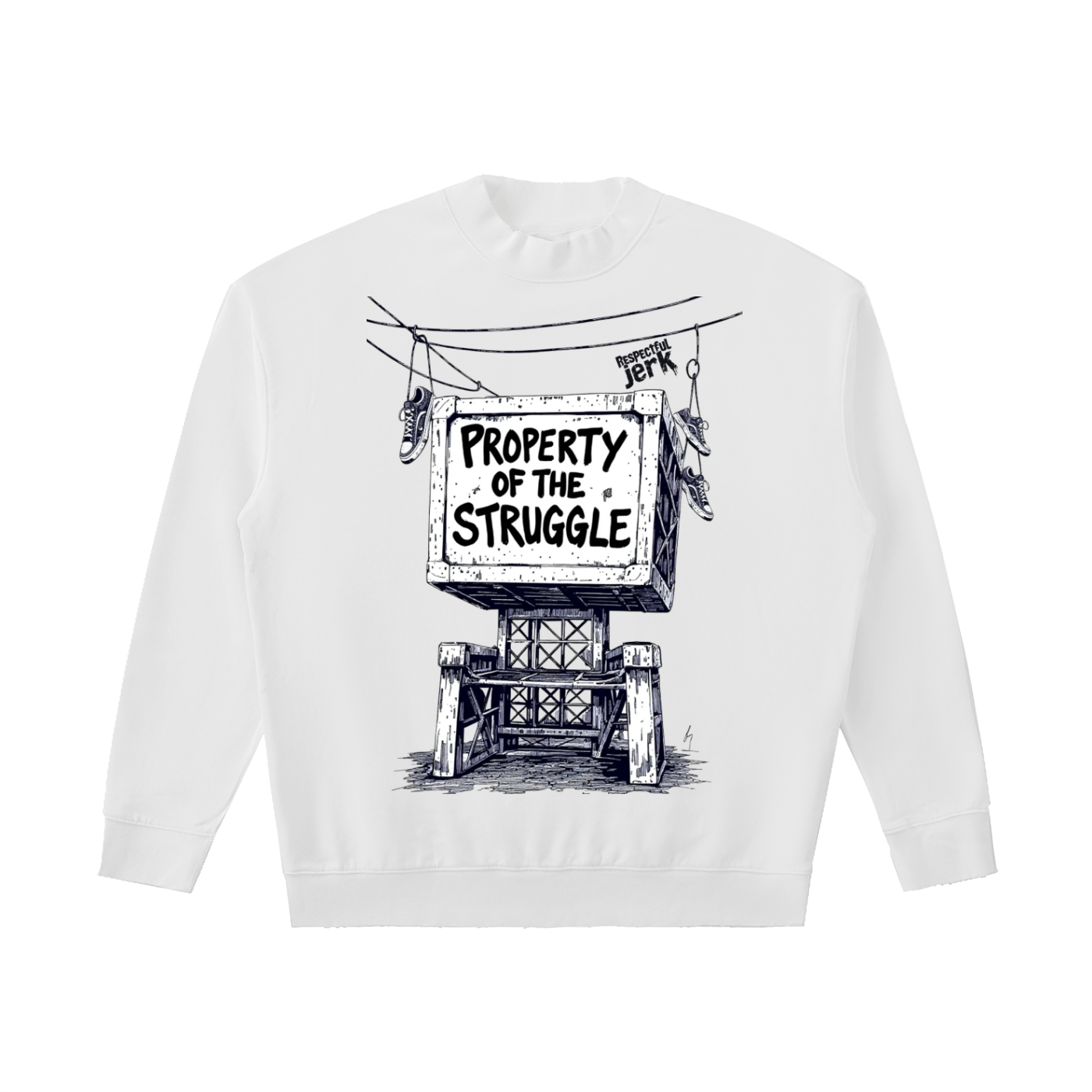 Drop Shoulder Crewneck Sweatshirt