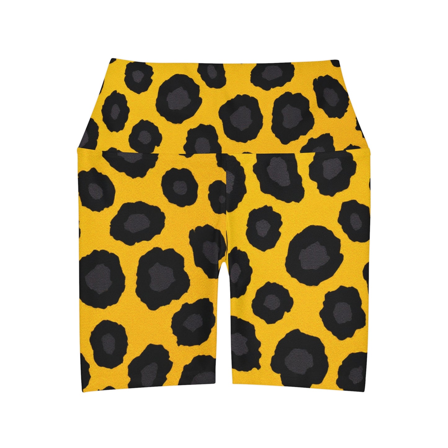 High Waisted Yoga Shorts (AOP)