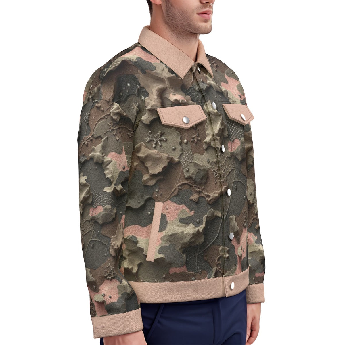 All-Over Print Unisex Lapel Jacket | 245GSM Cotton
