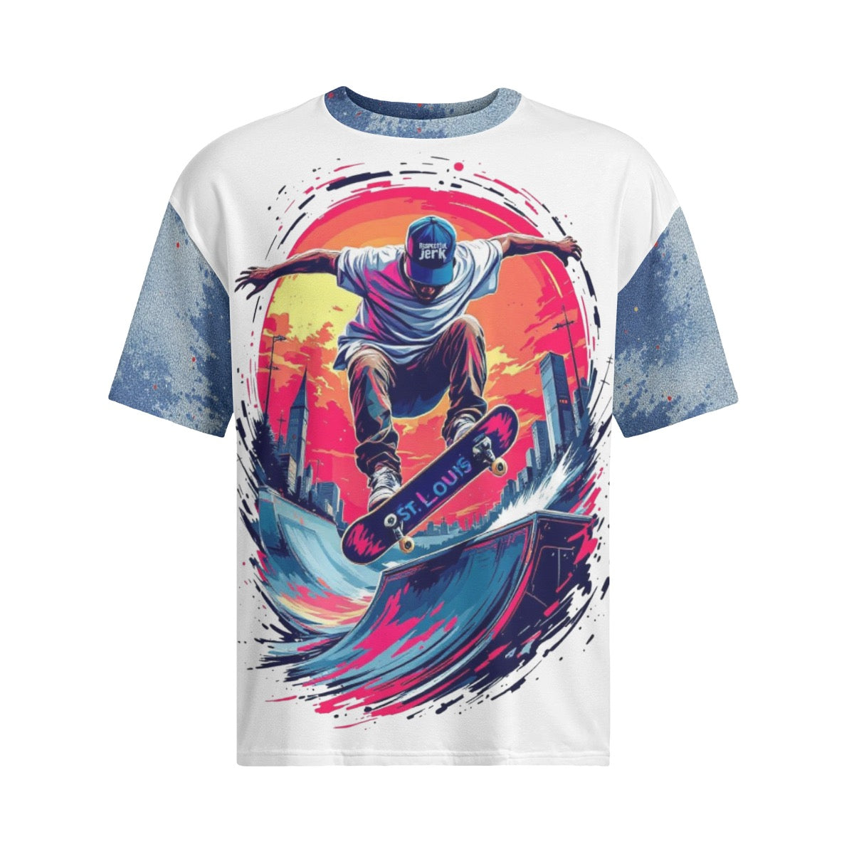 All-Over Print Men's Raglan Short Sleeve T-Shirt|180GSM COTTON