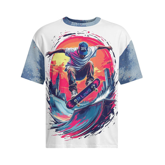 All-Over Print Men's Raglan Short Sleeve T-Shirt|180GSM COTTON