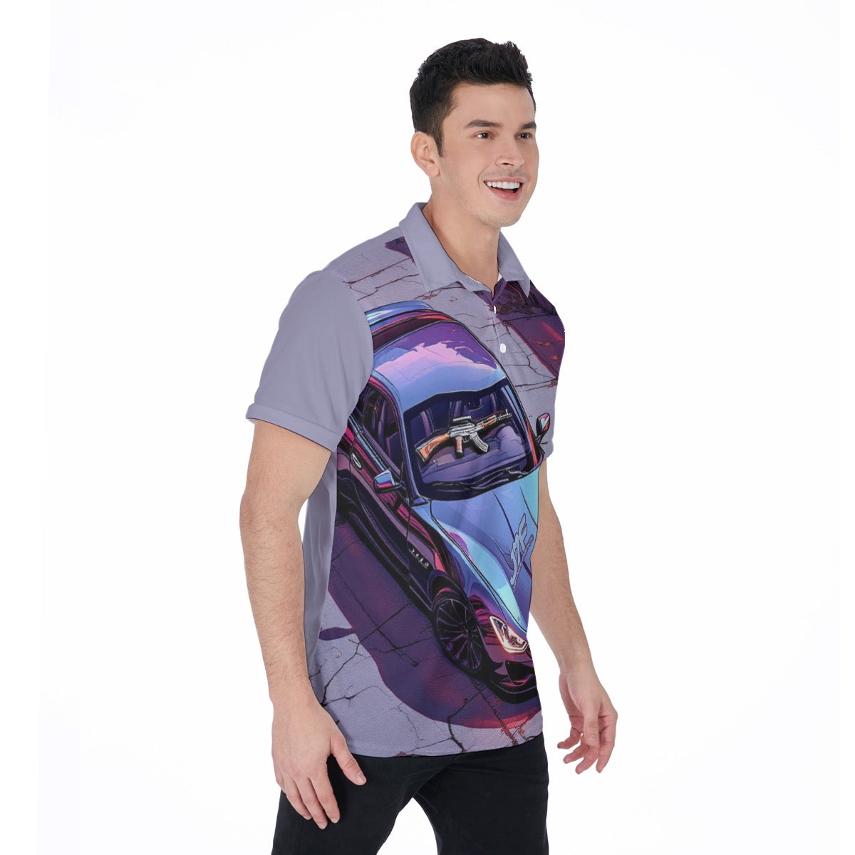 All-Over Print Men's Polo Shirt