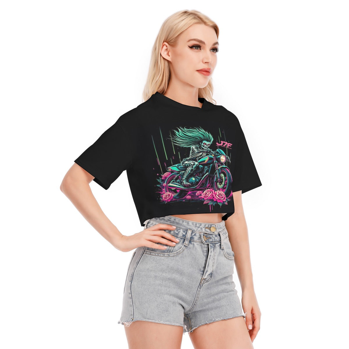 All-Over Print Women's Cropped T-shirt | 190GSM Cotton