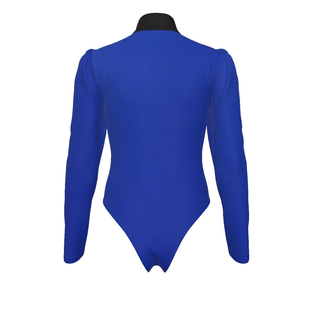 All-Over Women's Turtleneck Bodysuit With Puff Sleeve