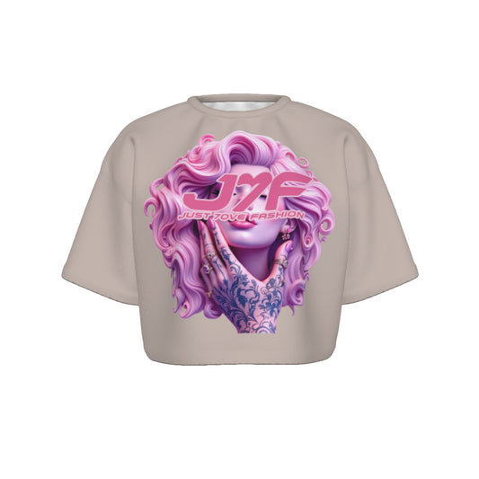 All-Over Print Women's Cropped T-shirt | 190GSM Cotton