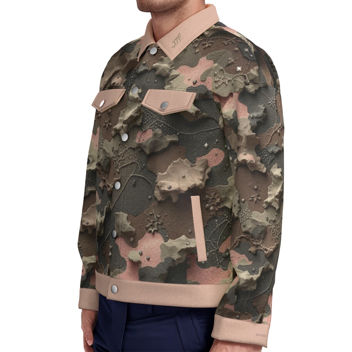 All-Over Print Unisex Lapel Jacket | 245GSM Cotton