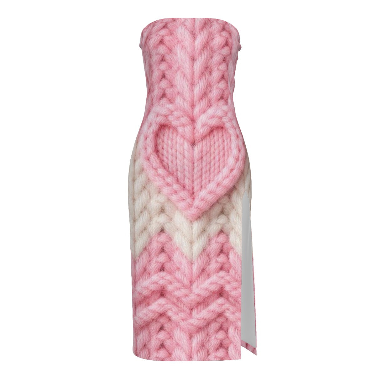 Women's Side Split Tube Top Dress