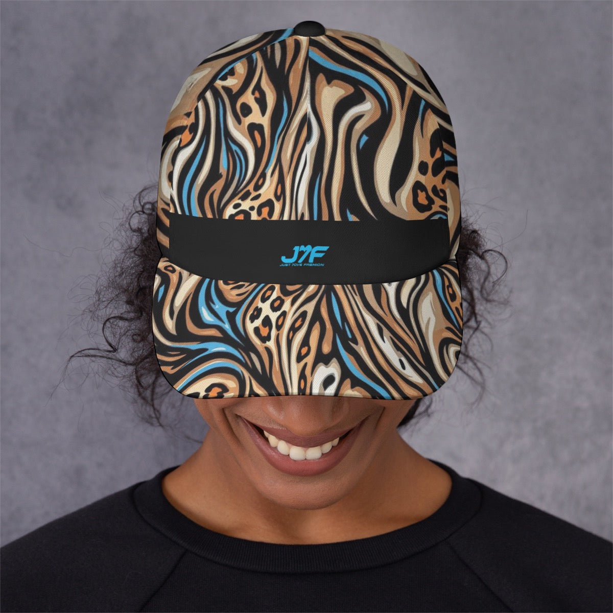 J7F Print Peaked Cap