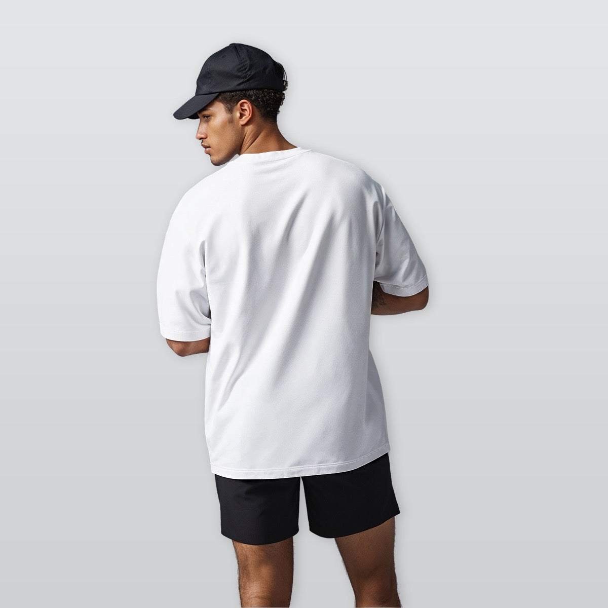 All-Over Print Men’s Heavyweight Cotton Crewneck T-Shirt|230GSM Cotton