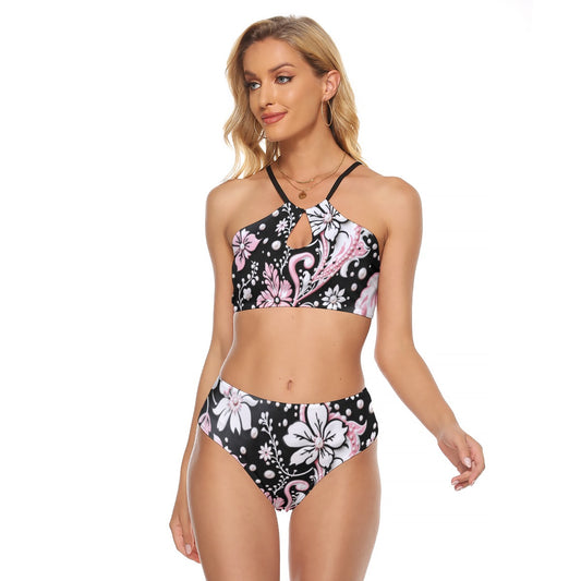 All-Over Print Women's Cami Keyhole One-piece Swimsuit