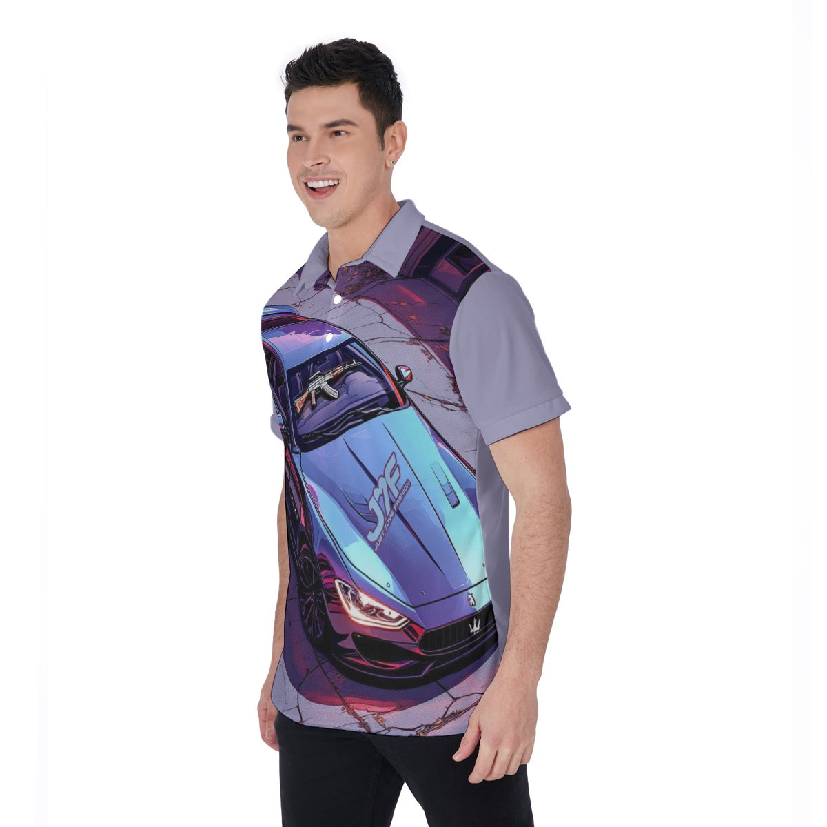All-Over Print Men's Polo Shirt
