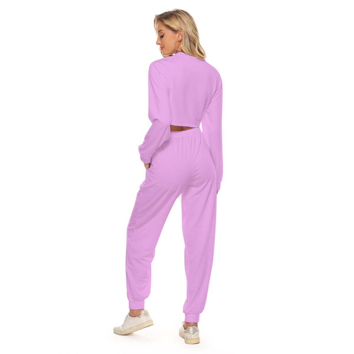 All-Over Print Women's Crop Sweatshirt Suit