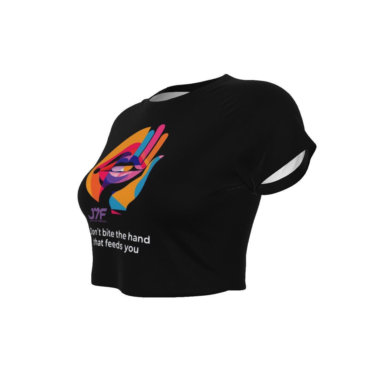 All-Over Print Women's Raglan Cropped T-shirt