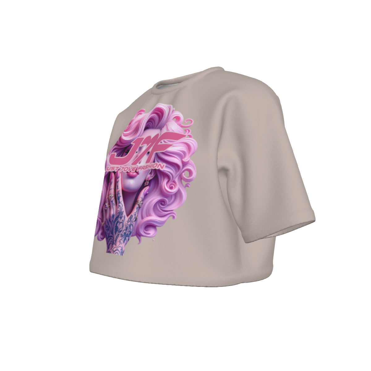 All-Over Print Women's Cropped T-shirt | 190GSM Cotton