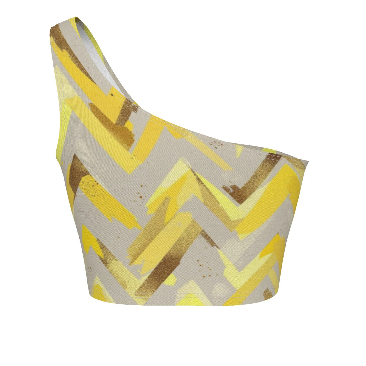 Women's One-Shoulder Cropped Top