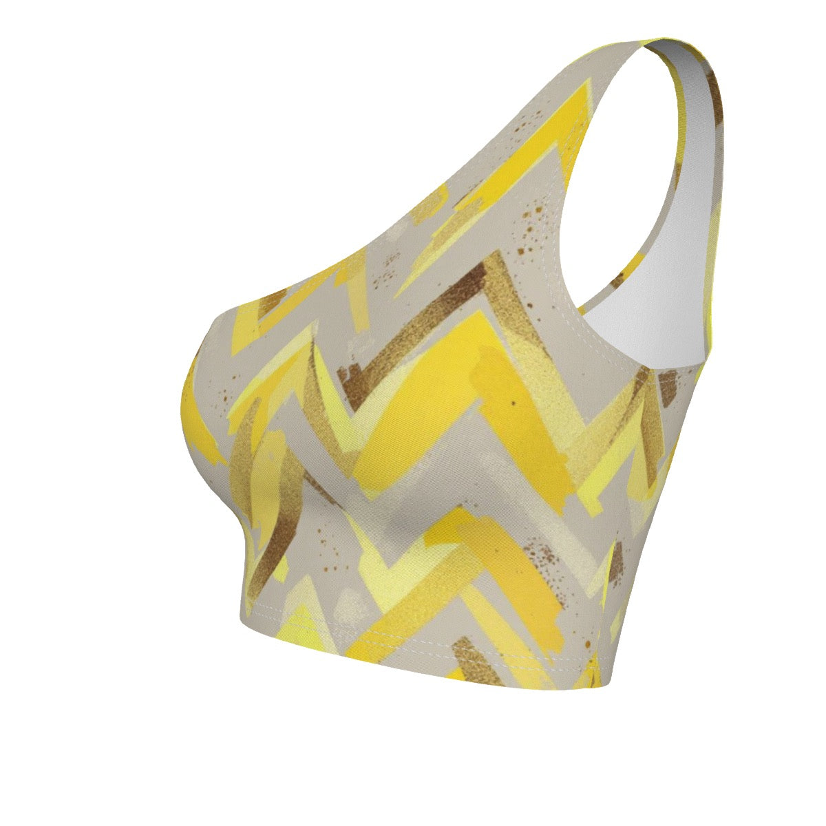 Women's One-Shoulder Cropped Top