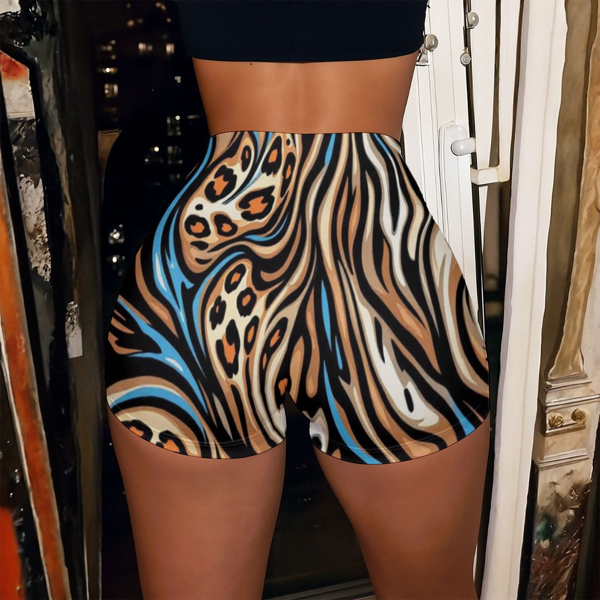 All-Over Print Women’s High-Stretch Shorts