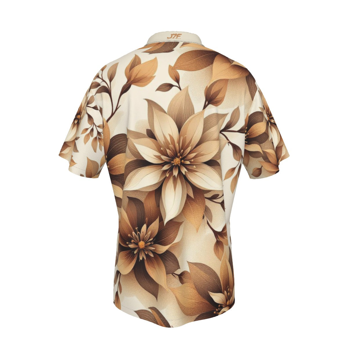 All-Over Print Men's Hawaiian Shirt With Button Closure |115GSM Cotton poplin