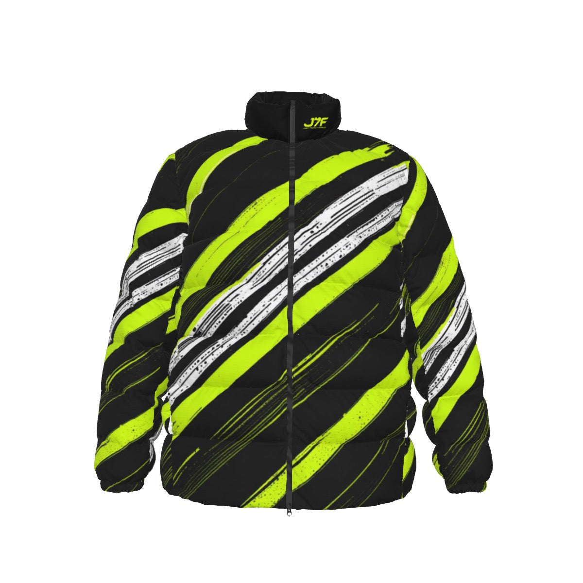All-Over Print Unisex Stand collar slim down jacket