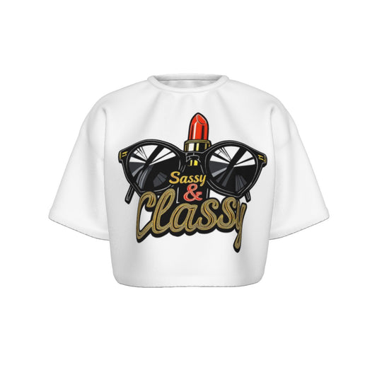 All-Over Print Women's Cropped T-shirt | 190GSM Cotton