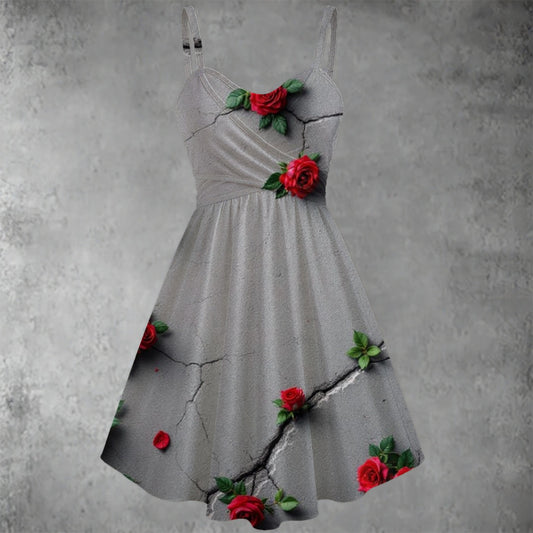 All-over print Women's Spaghetti Strap Dress