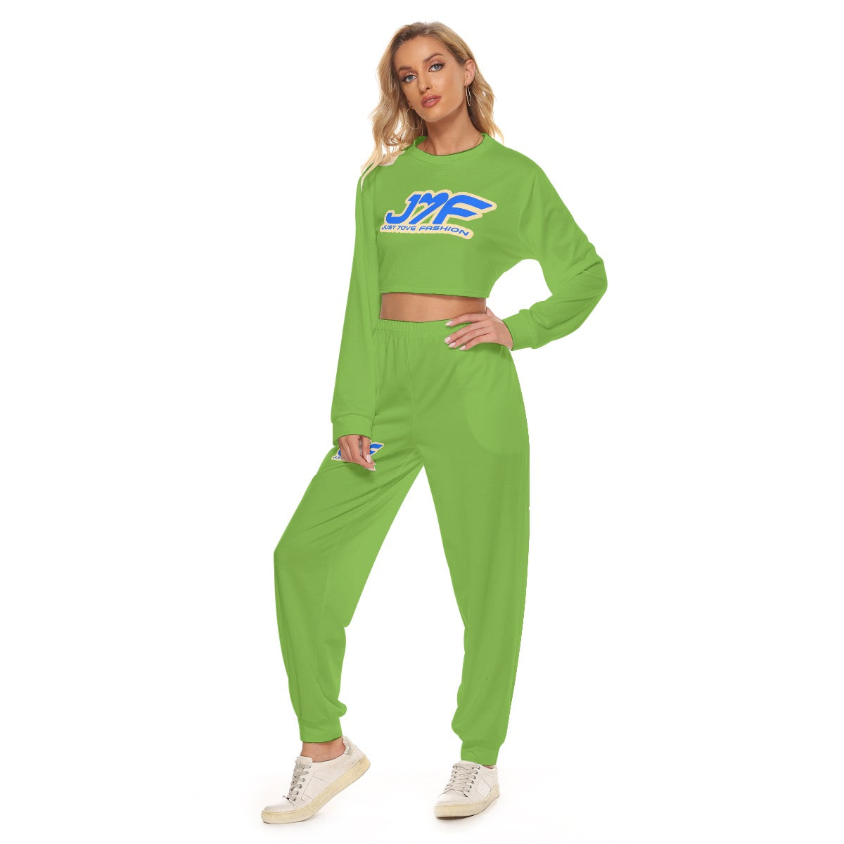 All-Over Print Women's Crop Jogger Set