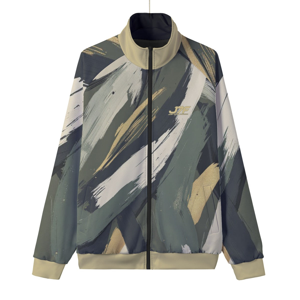 Stand Collar Black Lining Jacket