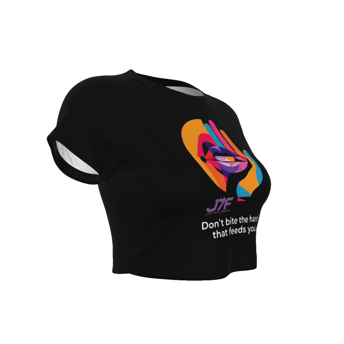 All-Over Print Women's Raglan Cropped T-shirt