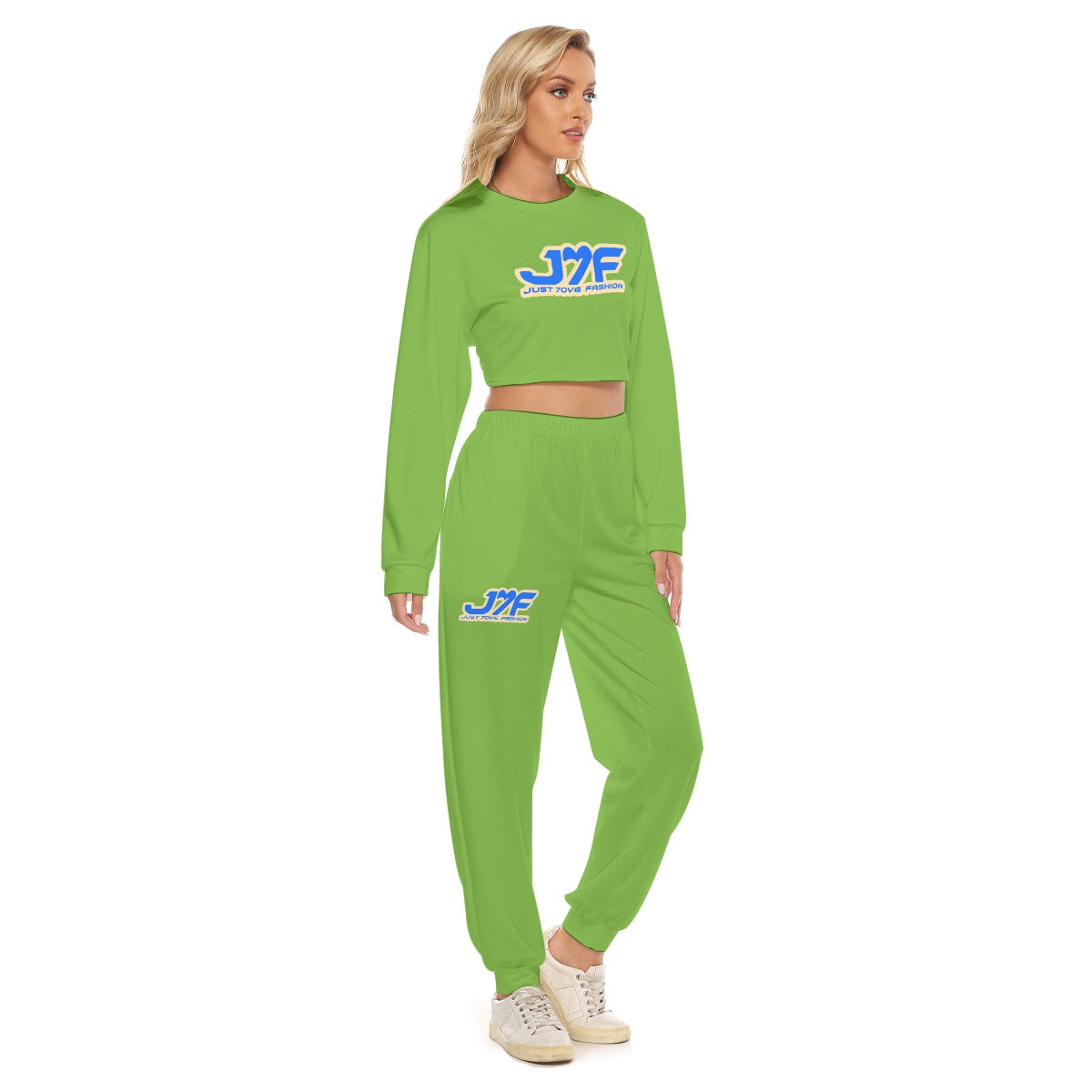All-Over Print Women's Crop Jogger Set