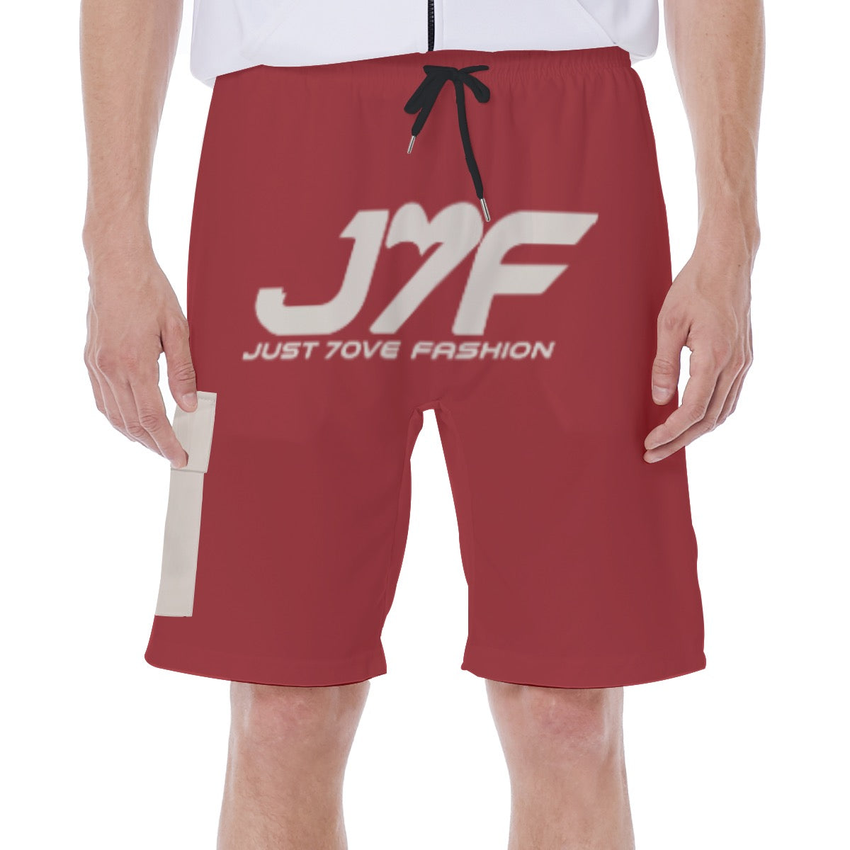 All-Over Print Men's Beach Shorts With Side Pocket