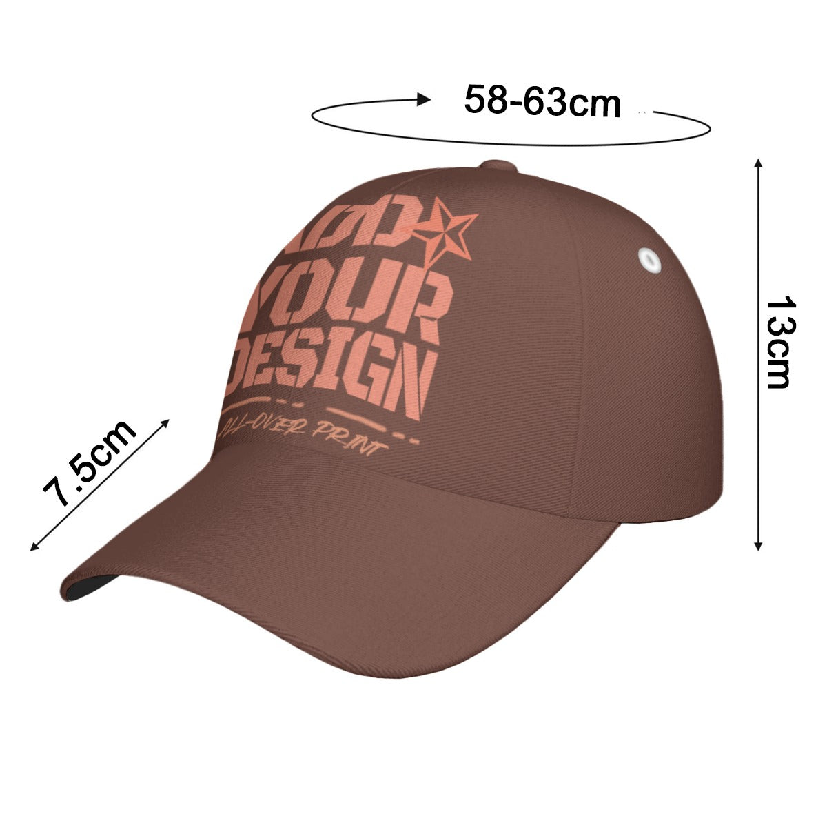 J7F Print Peaked Cap