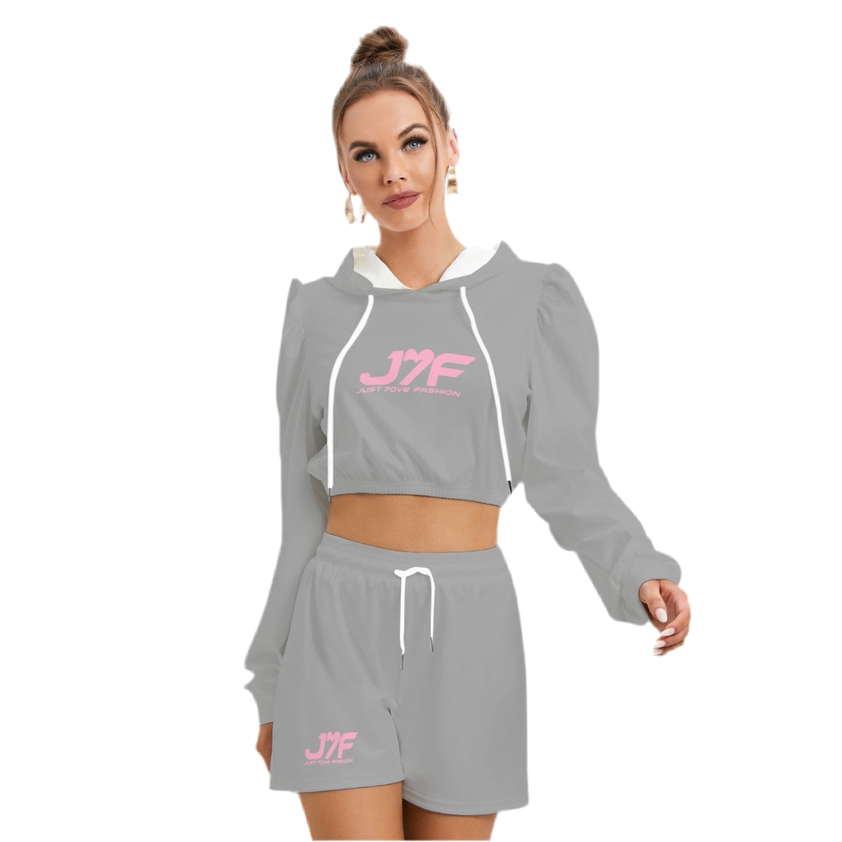 All-Over Print Women's Mirco Fleece Hoodie And Shorts Set