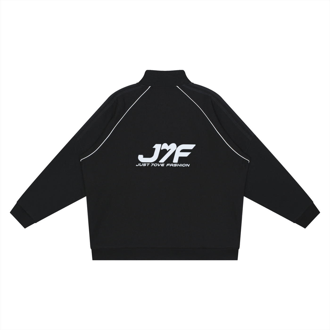 Reflection Striped Raglan Sleeve  Jacket