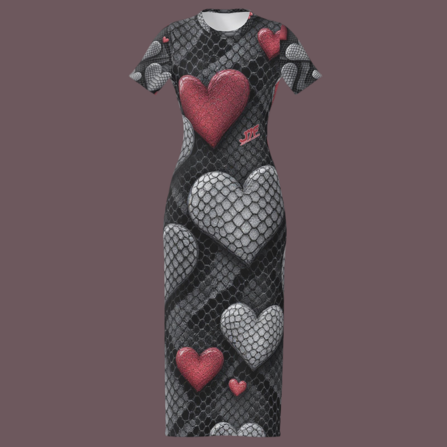 Women's O Neck Slim T-shirt Long Dress