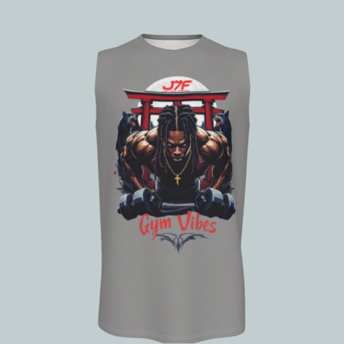 All-Over Print Men's O-neck Tank Top | 190GSM Cotton