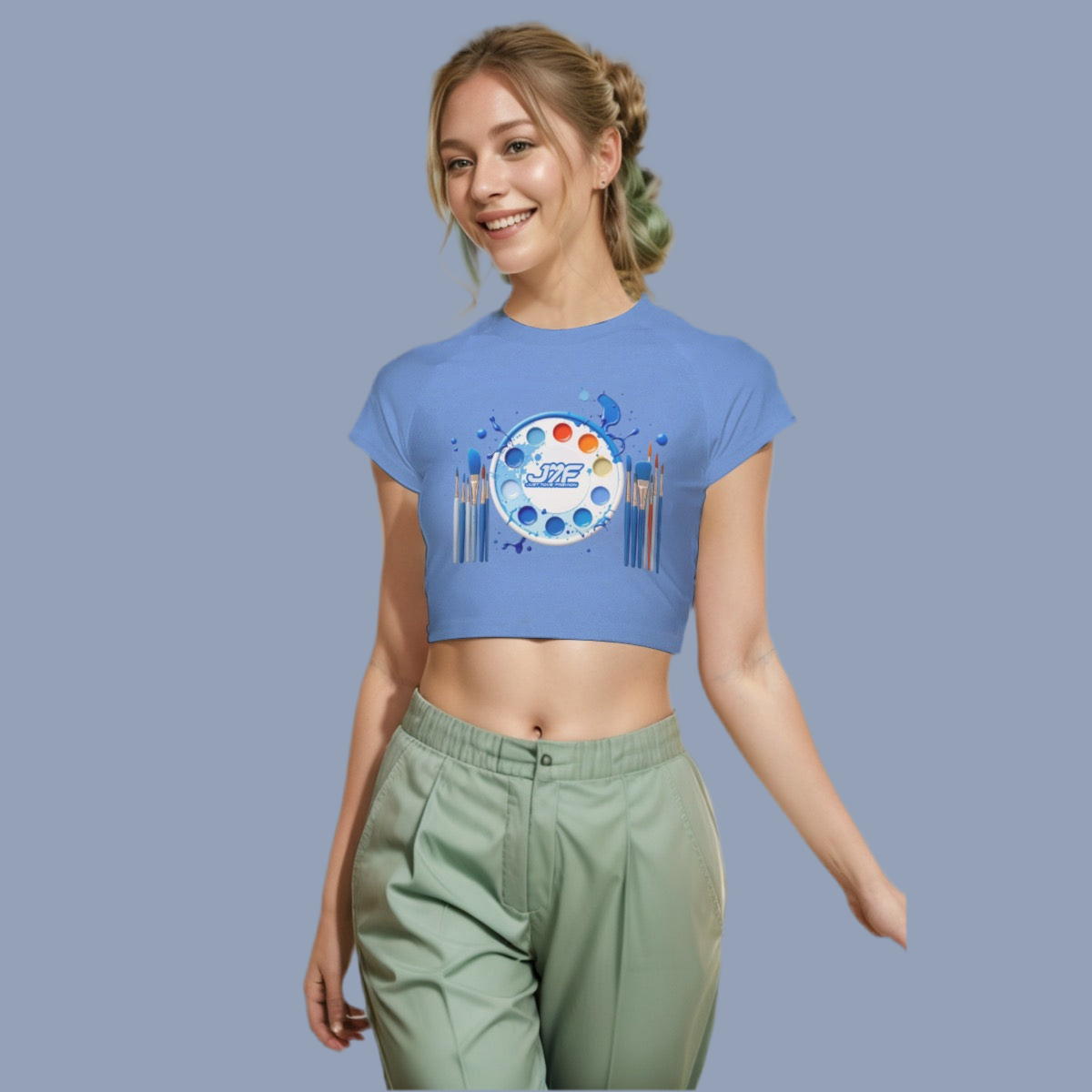 Women's Raglan Cropped T-shirt