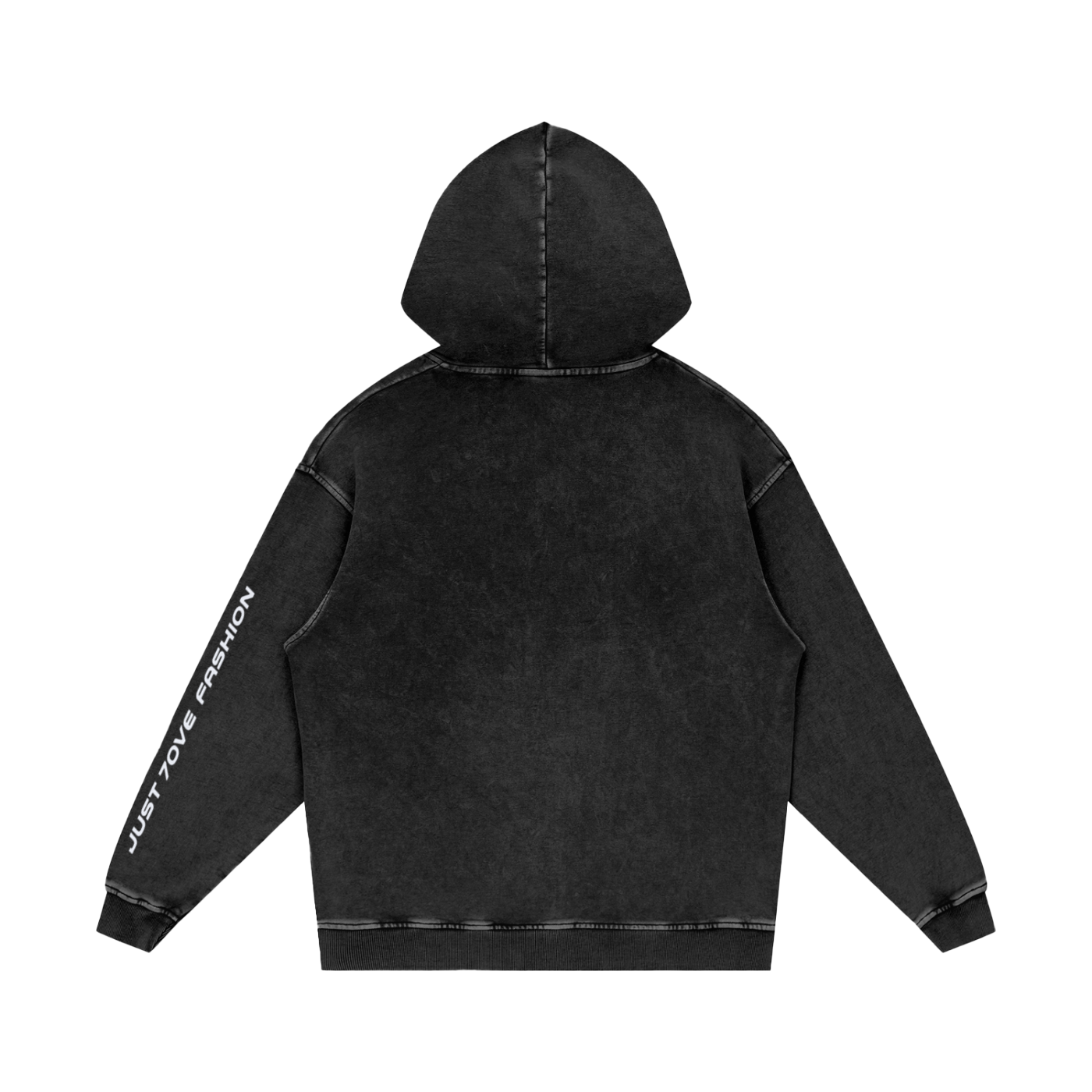 Snow Washed Loose Cotton Hoodie